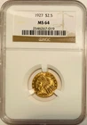 1927 $2.5 Gold Indian Head Quarter Eagle NGC MS64 Blazing Luster