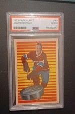 1963-64 Parkhurst #89 Jean Beliveau Canadiens HOF PSA 2 GOOD
