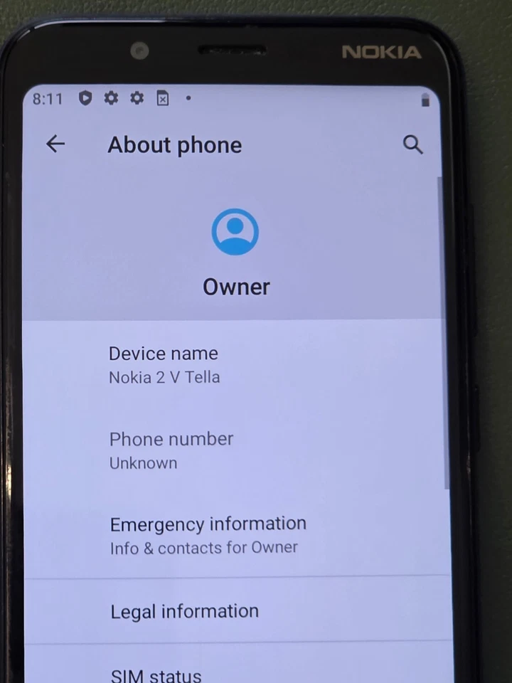 Nokia 2 V Tella, TA-1231, Verizon, Android, 16GB, Black, Prepaid, 4GLTE, Read - Image 4 of 4