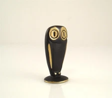 Werkstätte Karl HAGENAUER Stylish Owl Vienna Brass 1930 Patinated Bronze Bird