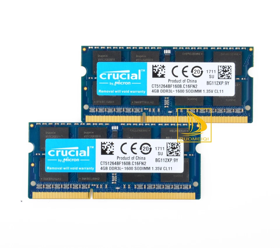 Crucial 10X 4GB PC3L 12800 2RX8 DDR3L 1600MHz Laptop Memory RAM SO-DIMM" - Image 4 of 4