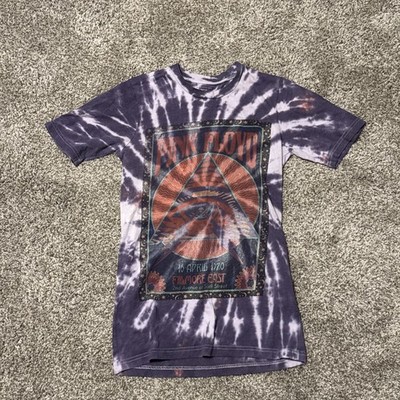 Pink Floyd Filmore East 1970 Band Tour Retro Tie-Dye T-Shirt Small Purple