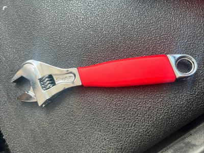 #ad Snap on USA FADH8C 8” Red Grip Adjustable Wrench Brand New Flank Drive 🇺🇸 $105.00