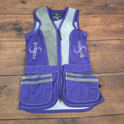 Syren Shooting Vest Womens Small Purple Excellent Mesh Caesar Guerini Trap Skeet