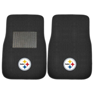Pittsburgh Steelers Embroidered Car Truck Floor Mat 2/pc Set NFL BRAND NEW