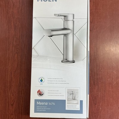 NEW Moen 84794 Meena One-handle Bathroom Sink Faucet, Chrome B14