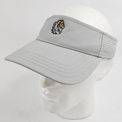 Pacific Headwear Unisex Golf Sonnenblende Kappe verstellbar grau Bulldogge Logo Hut