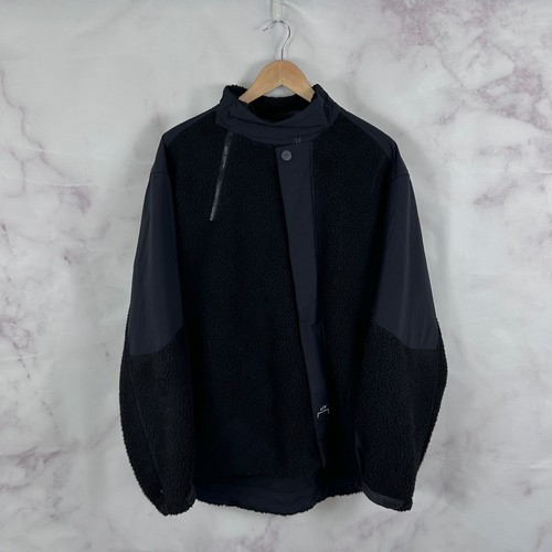 A Cold Wall Fleece Jacket Black Bias Asymmetrical Pile Fits XL Gorpcore Designer