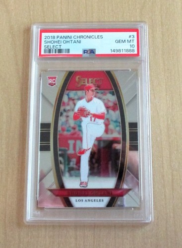 2018 Panini Chronicles Shohei Ohtani SELECT rookie card RC #3 PSA 10 GEM MINT