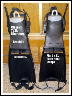Classic TUSA Dive Fins  Large-Extra Large