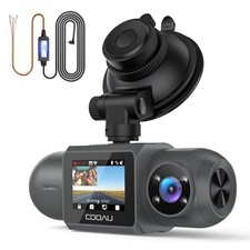4K Dual Dash Cam Front  Rear with GPS, WiFi, 128GB Storage, Parking Mode
