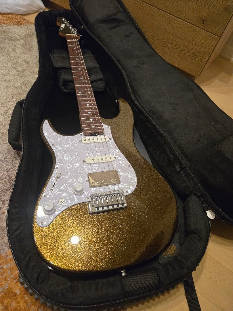 ESP Snapper AL-LH Gold Left Handed Stratocaster Alder Rosewood