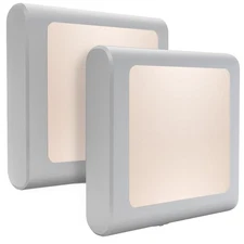 Plug-in Led Night Light with Auto Dusk to Dawn Sensor,Adjustable Brightness W...