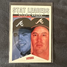 Chipper Jones / Greg Maddux SL, CL 2000 Upper Deck Victory #59 Braves MLB READ