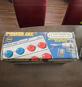 Nintendo NES Console Power Set w/ Power Pad in Box and Triple Game Pak