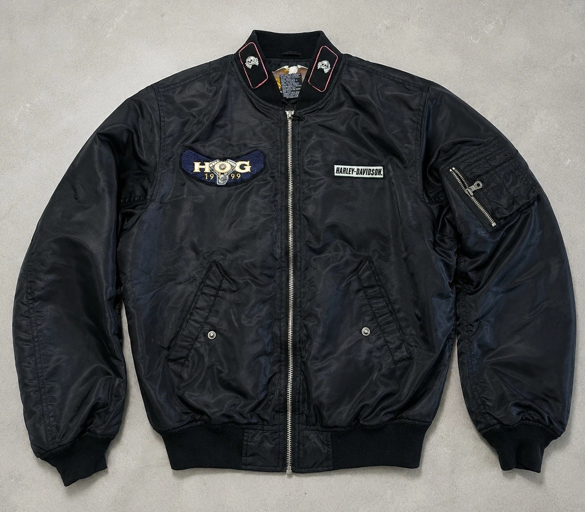 harley davidson bomber jacket products for sale | eBay