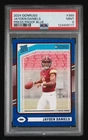2024 Panini Donruss #389 JAYDEN DANIELS Rated Rookie Blue Press Proof PSA9