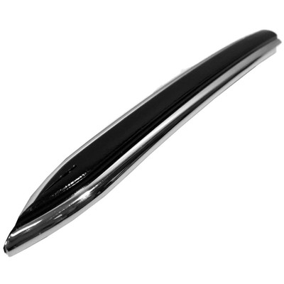 Dawn Vintage Style 5/8'' x Black + Chrome Side Molding w/ Pointed Ends 7242602-K