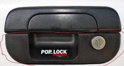 Pop & Lock Locking Tailgate Handle Upgrade Kit for 95-2004 Toyota Tacoma 1st Gen