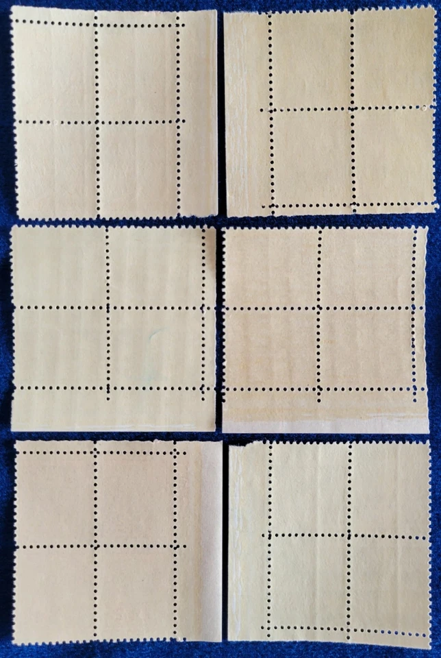 *US Mint Plate Blocks by WB. Lot of 6 MNH Scott 1030 1031 1031A 1032 1033 1034 - Image 2 of 2