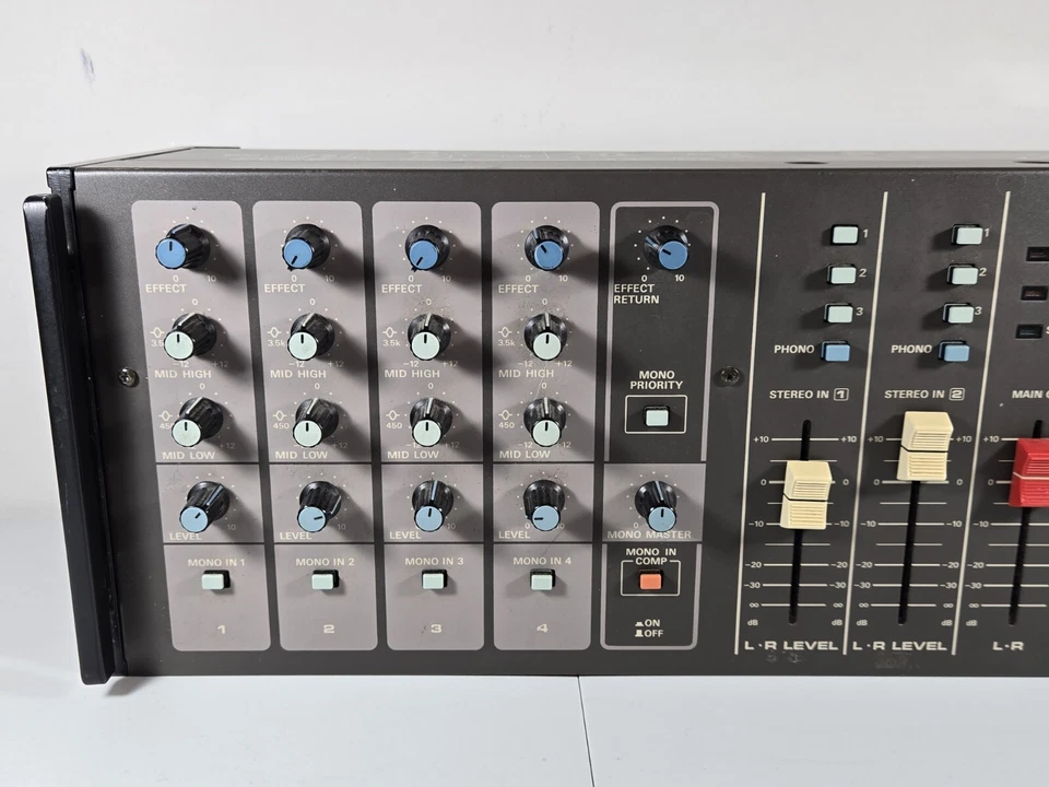 Vintage Ramsa Panasonic WR-M10A DJ Audio Mixer Preamp W/ Compression - Tested Foto 2 de 4