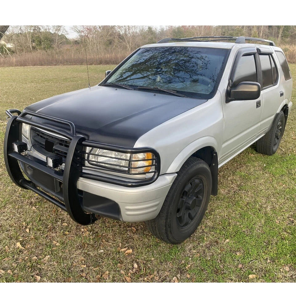 For Isuzu Rodeo Amigo 1998-2004 Bull Bar Grille Guard Black Steel Power Coated Foto 4 de 4