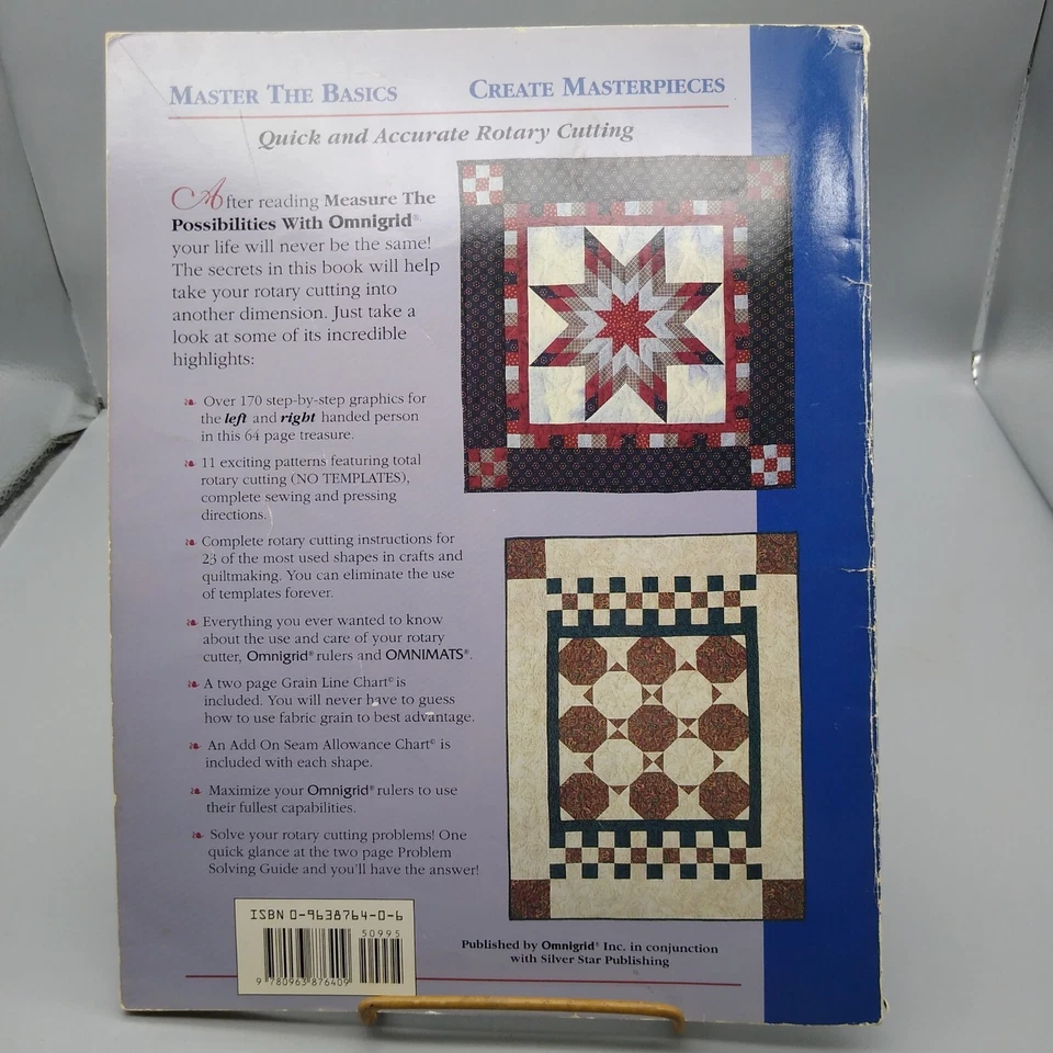 Vintage Quilting Patterns, Measure the Possibilities with Omnigrid by Nancy John - Image 2 of 2