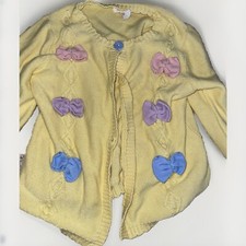 Matilda Jane Yellow Cardigan with Bows - 14