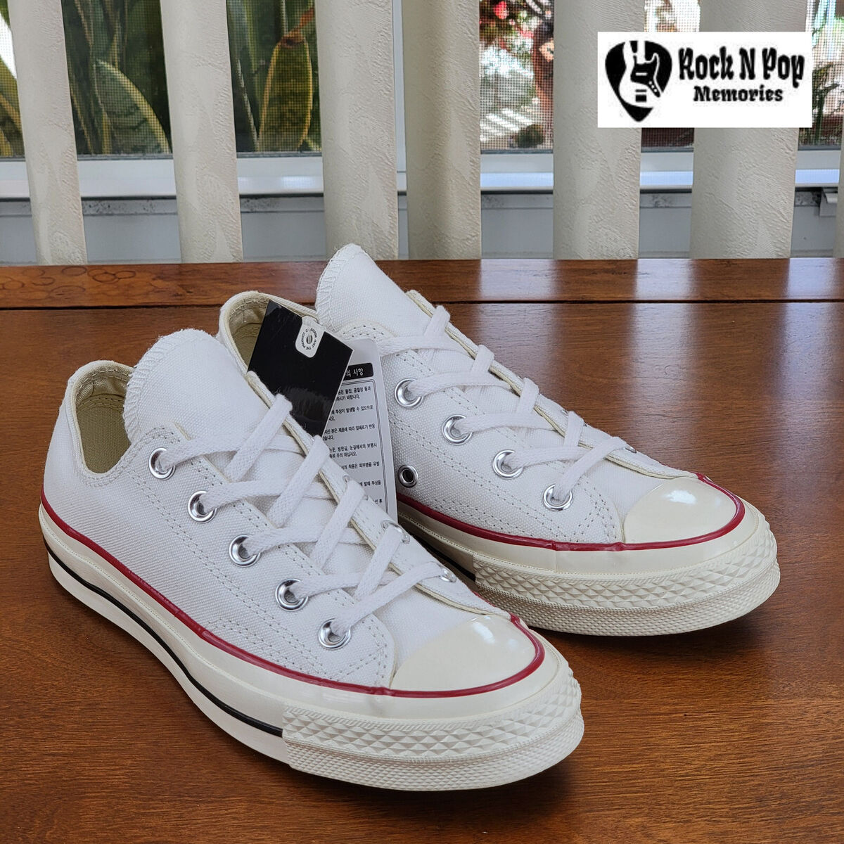 Converse Womens Chuck 70 Ox Canvas 149448C White/Red/Black Converse Womens Chuck 70 Ox Canvas 149448C White/Red/Black