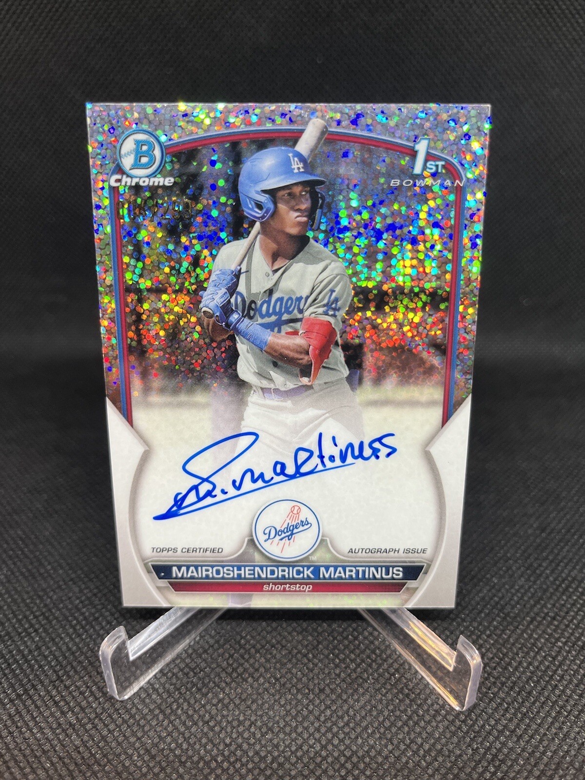 2023 Bowman Chrome Mairoshendrick Martinus Speckle 1st Auto 4/299 RC