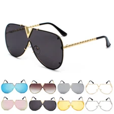 Fashion Oversized Sunglasses for Women Men Vintage Designer Sun Shades Glasses