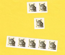4672 Bobcat     2012 MNH SA     Strip of 5 + Pair + Single    8x1c