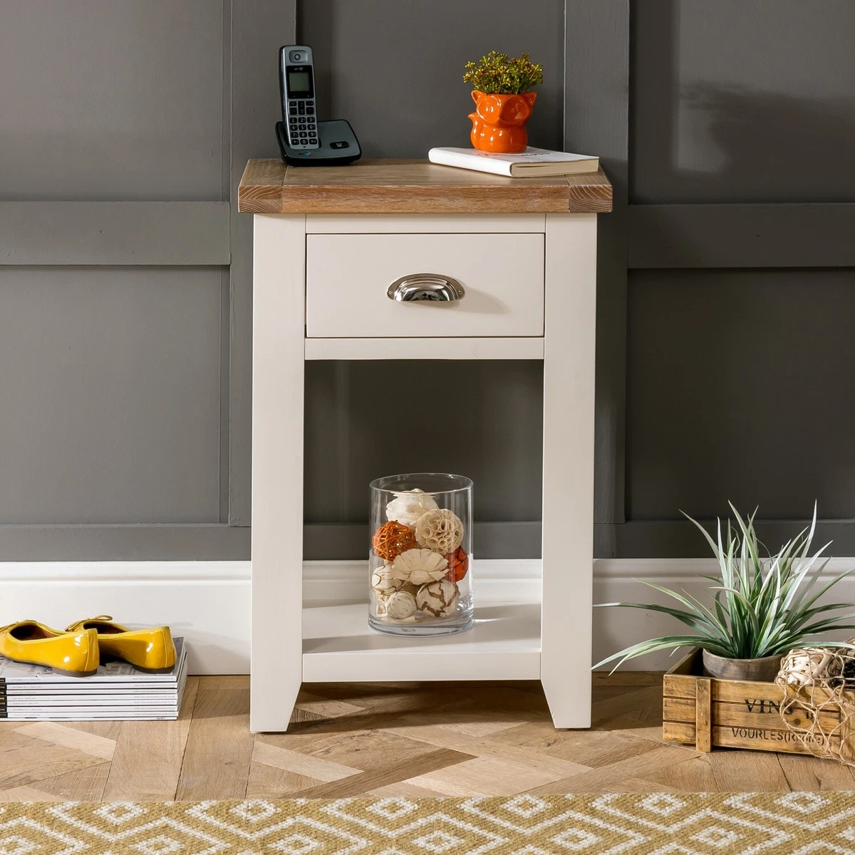 Cream telephone table deals