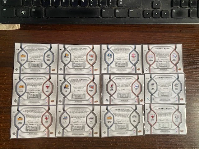 19-2009-10 SP Game Used Combo Materials/3 Star Watches/Fabric Foursomes Jsy lot - Image 2 of 4