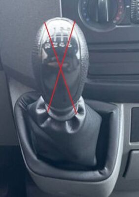 Mercedes Sprinter 2006-2018 VW Crafter Schaltmanschette Schaltsack 100% LEDER