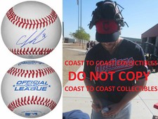 Cody Anderson Cleveland Indians signed autographed baseball COA exact Proof