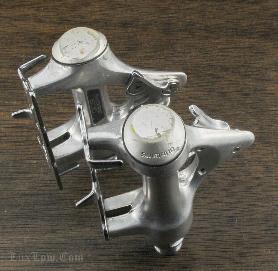 Pédales vélos et cale pieds Shimano 600 EX-PD-6207 + Alfredo binda - Équipements vélos