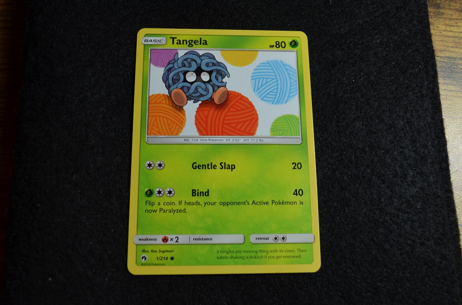 Pokemon TANGELA Sun & Moon Lost Thunder 1/214 NM/Mint