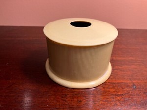 Celluloid Vanity Piece--Hair Receiver Ivory Pyralin