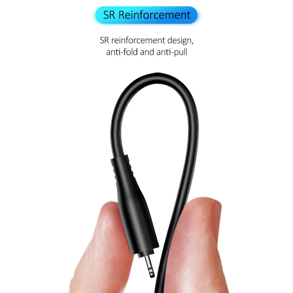 Cable USB USAMS para iPhone tipo C Micro 2A carga sincronización de datos. Negro Blanco - 1m Foto 4 de 4