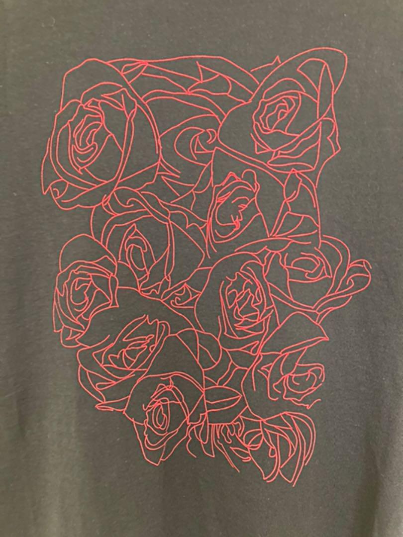 DIOR HOMME 7E3360850072 Rose T-shirt Size S Black X Red Auth Men Used from  Japan