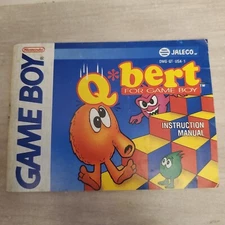 Q-Bert Instruction Booklet ONLY Game Boy GB 1992 Original Gameboy Manual