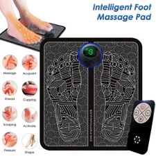EMS Foot Massager Mat for Neuropathy Foot Stimulator Massager w/ Remote Control