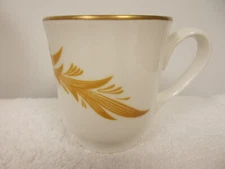 Vintage Homer Laughlin China Pristine White & Gold Coffee Tea Cup Mug