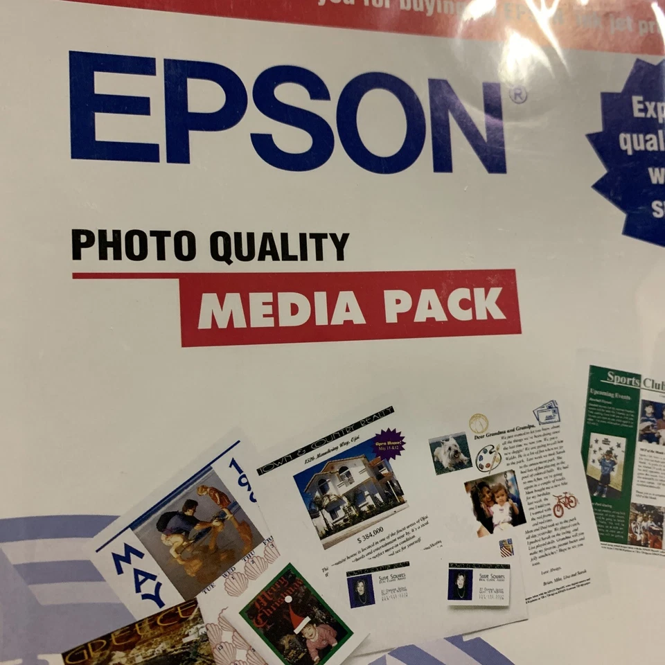 Sealed Epson photo quality media pack contains 1-sheet paper and 1-sheet matte - Image 4 of 4
