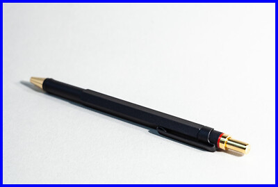 NOS 1990s Rotring 600 NEWTON mechanical pencil in BLACK & GOLD