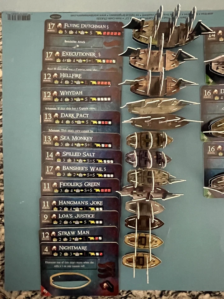 LOTE CSG Piratas Juego DJC Maldito Todos los Barcos de Madera + Promociones + Tripulación. Nº #22 24 29 & Monster Foto 2 de 4