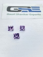 Pink Amethyst Faceted Square Cut Loose Gemstone 3x3 MM TO 10x10 MM Natural DG