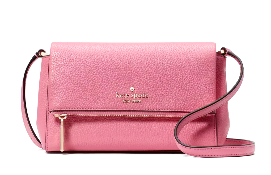 【完売】fotts fotts cardbag ピンク New Kate Spade Leila Mini Zip Crossbody Pebble Leather