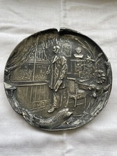 Kaiser Wilhelm 1 Relief Wandteller/Schale am historischen Eckfenster von WMF